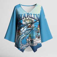 Personalized Guatemala Blue Marlin Fishing Kimono Sleeve Blouse 2026 Season