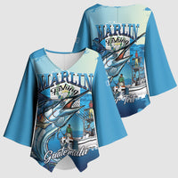 Personalized Guatemala Blue Marlin Fishing Kimono Sleeve Blouse 2026 Season