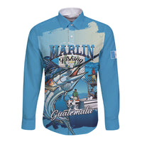 Personalized Guatemala Blue Marlin Fishing Long Sleeve Button Shirt 2026 Season