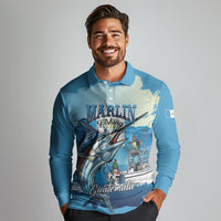 Personalized Guatemala Blue Marlin Fishing Long Sleeve Polo Shirt 2026 Season