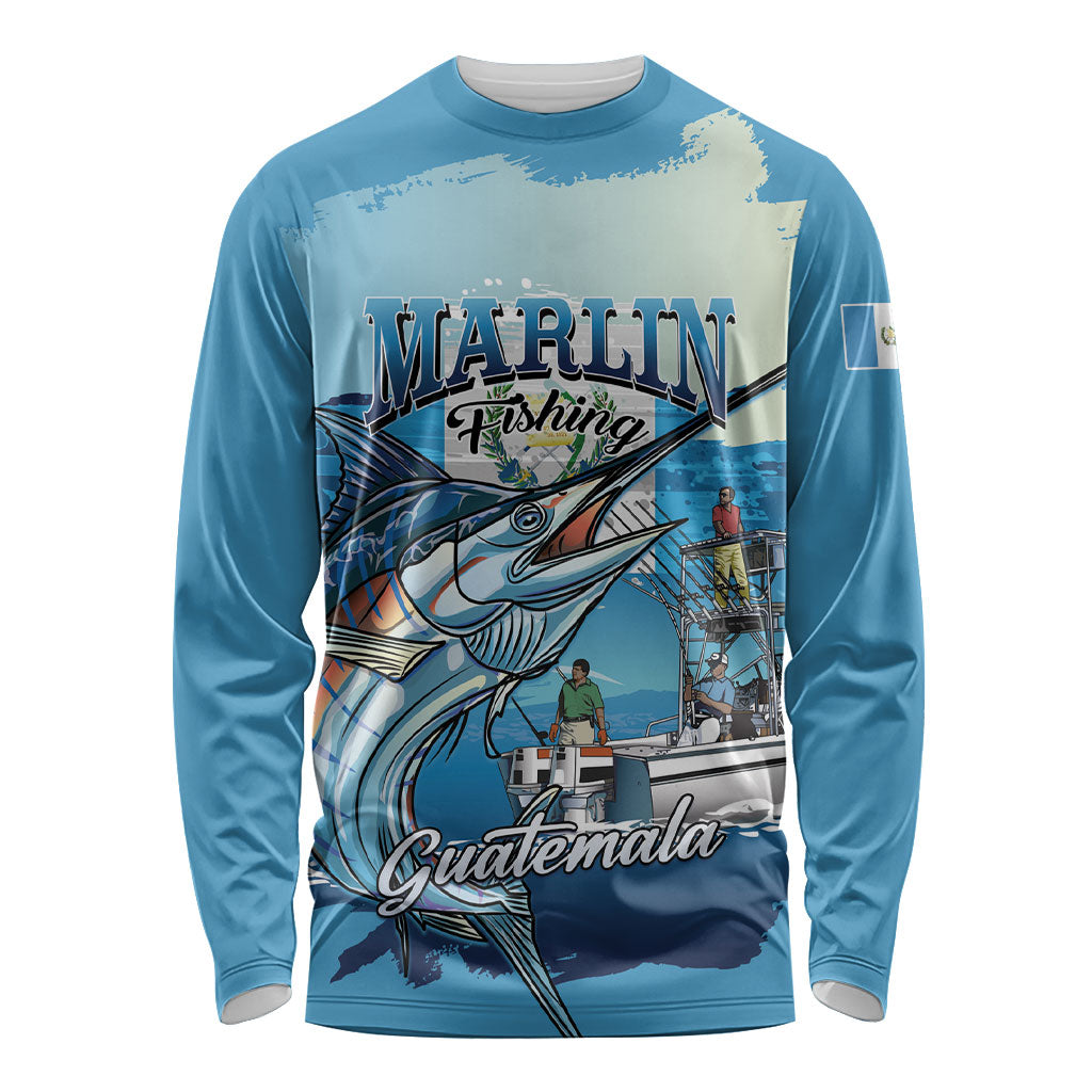 Personalized Guatemala Blue Marlin Fishing Long Sleeve Shirt 2026 Season