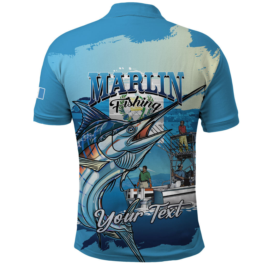 Personalized Guatemala Blue Marlin Fishing Polo Shirt 2026 Season
