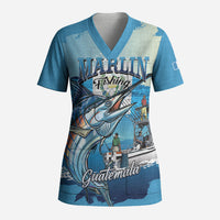 Personalized Guatemala Blue Marlin Fishing Scrub Top 2026 Season