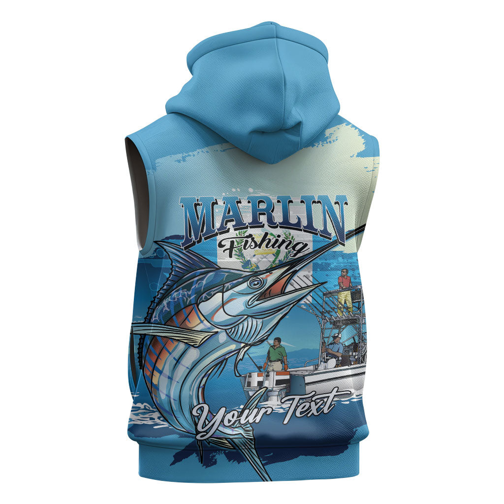Personalized Guatemala Blue Marlin Fishing Sleeveless Hoodie 2026 Season