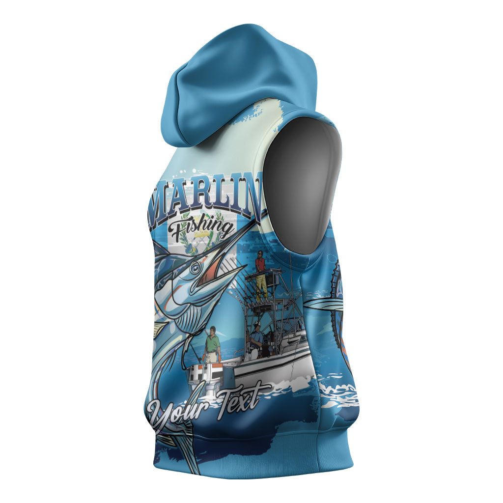 Personalized Guatemala Blue Marlin Fishing Sleeveless Hoodie 2026 Season