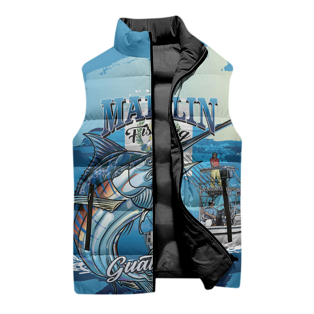 Personalized Guatemala Blue Marlin Fishing Sleeveless Puffer Jacket 2026 Season
