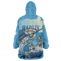 Personalized Guatemala Blue Marlin Fishing Wearable Blanket Hoodie 2026 Season
