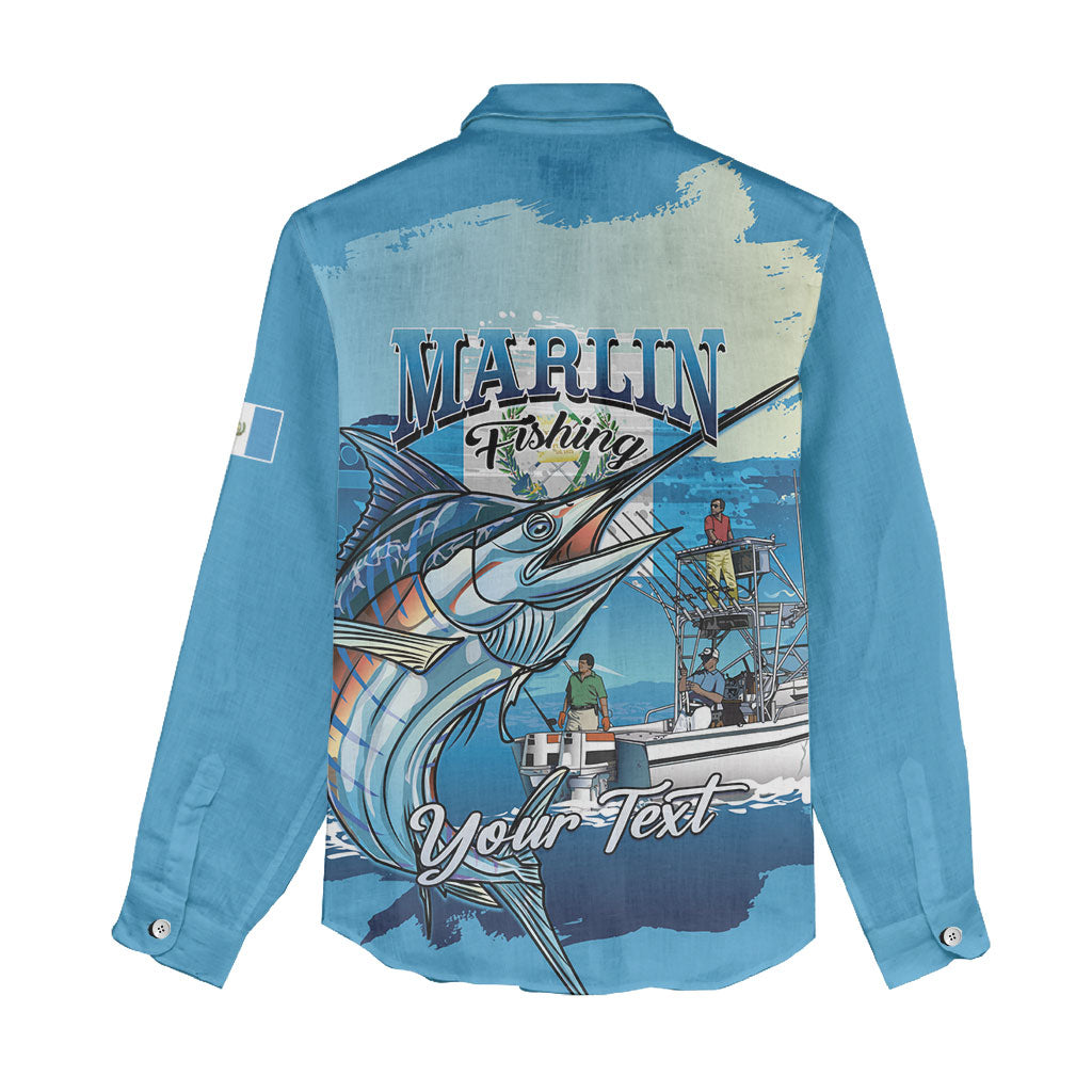 Personalized Guatemala Blue Marlin Fishing Women Casual Shirt 2026 Season