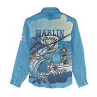 Personalized Guatemala Blue Marlin Fishing Women Casual Shirt 2026 Season