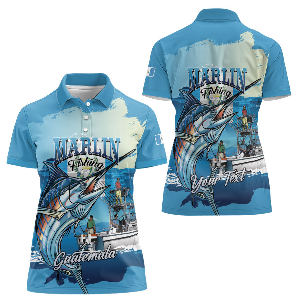 Personalized Guatemala Blue Marlin Fishing Women Polo Shirt 2026 Season