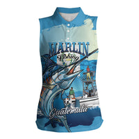 Personalized Guatemala Blue Marlin Fishing Women Sleeveless Polo Shirt 2026 Season
