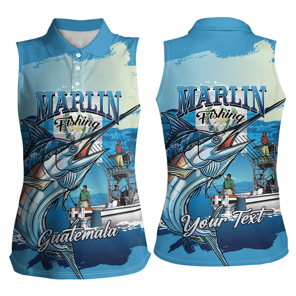 Personalized Guatemala Blue Marlin Fishing Women Sleeveless Polo Shirt 2026 Season