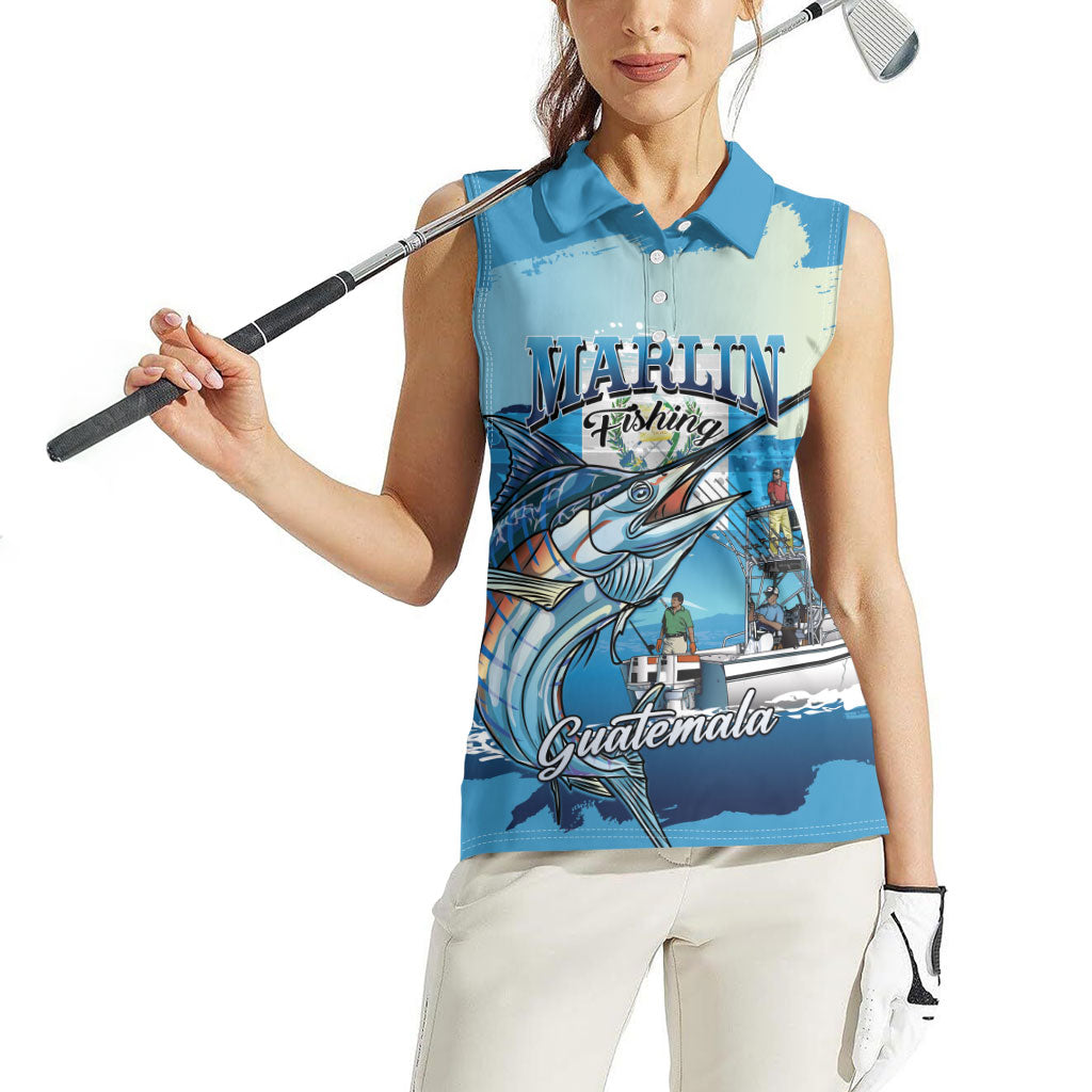 Personalized Guatemala Blue Marlin Fishing Women Sleeveless Polo Shirt 2026 Season