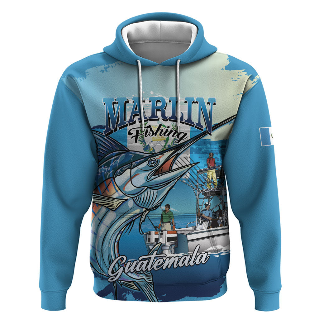 Personalized Guatemala Blue Marlin Fishing Zip Hoodie 2026 Season
