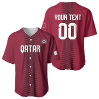 Custom Qatar 2026 World Football Baseball Jersey Maroon Version