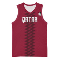 Custom Qatar 2026 World Football Basketball Jersey Maroon Version