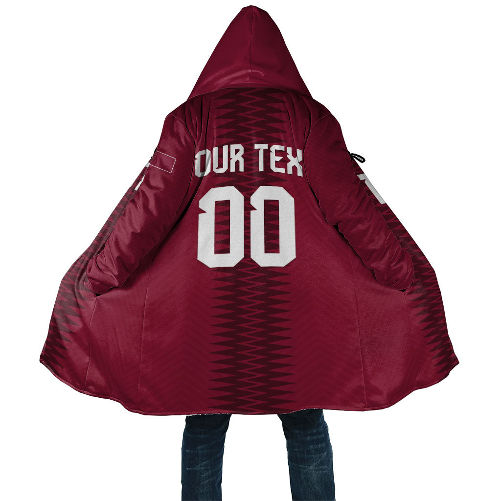 Custom Qatar 2026 World Football Cloak Maroon Version