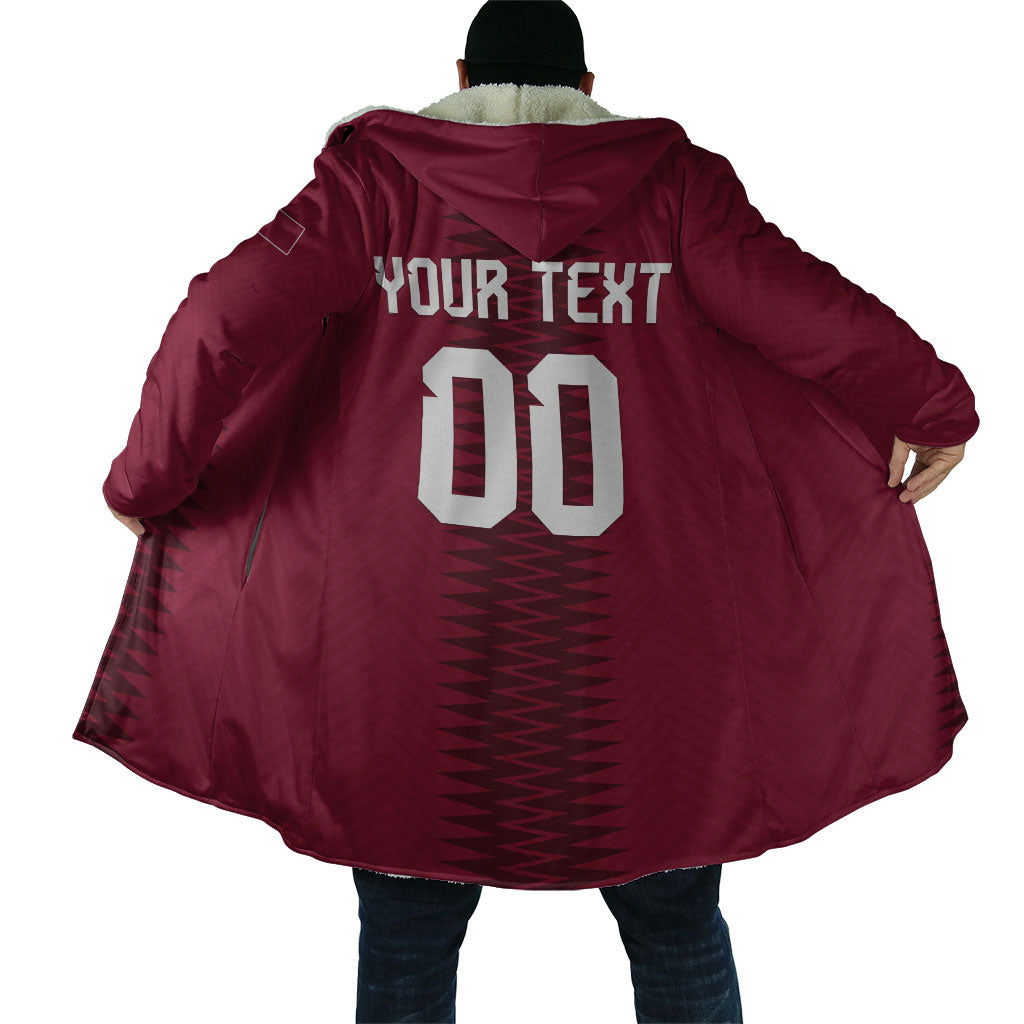 Custom Qatar 2026 World Football Cloak Maroon Version