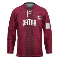 Custom Qatar 2026 World Football Hockey Jersey Maroon Version