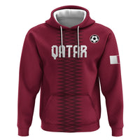 Custom Qatar 2026 World Football Hoodie Maroon Version