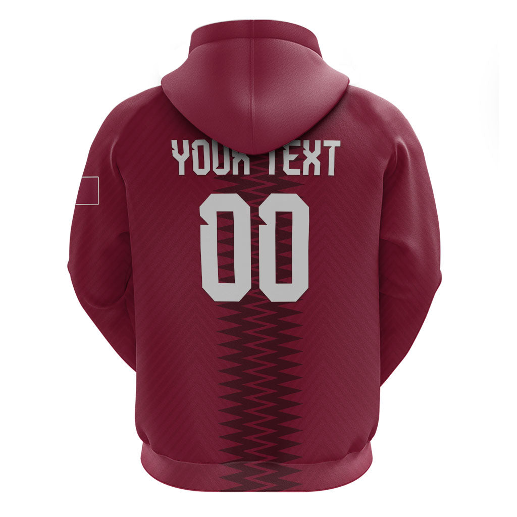 Custom Qatar 2026 World Football Hoodie Maroon Version