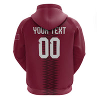 Custom Qatar 2026 World Football Hoodie Maroon Version