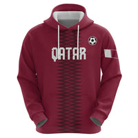 Custom Qatar 2026 World Football Hoodie Maroon Version