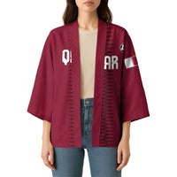 Custom Qatar 2026 World Football Kimono Maroon Version