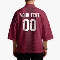Custom Qatar 2026 World Football Kimono Maroon Version