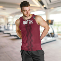 Custom Qatar 2026 World Football Men Tank Top Maroon Version
