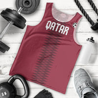 Custom Qatar 2026 World Football Men Tank Top Maroon Version