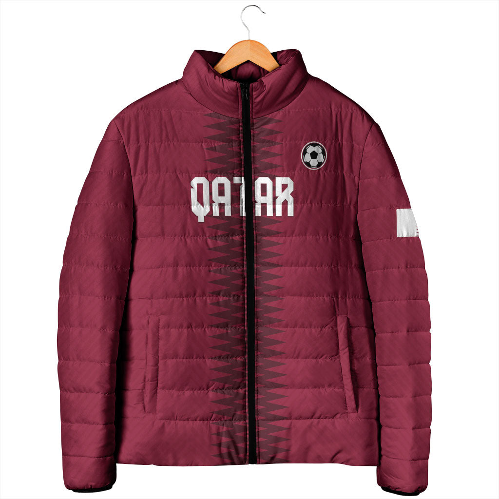 Custom Qatar 2026 World Football Padded Jacket Maroon Version