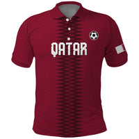 Custom Qatar 2026 World Football Polo Shirt Maroon Version
