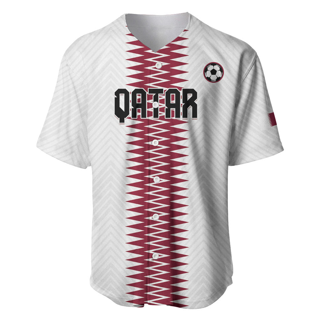 Custom Qatar 2026 World Football Baseball Jersey White Version