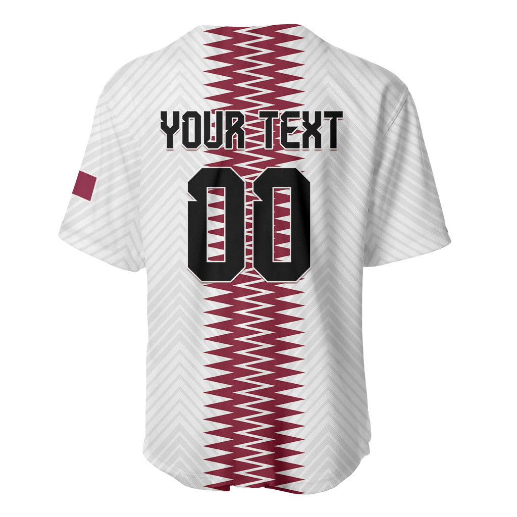 Custom Qatar 2026 World Football Baseball Jersey White Version