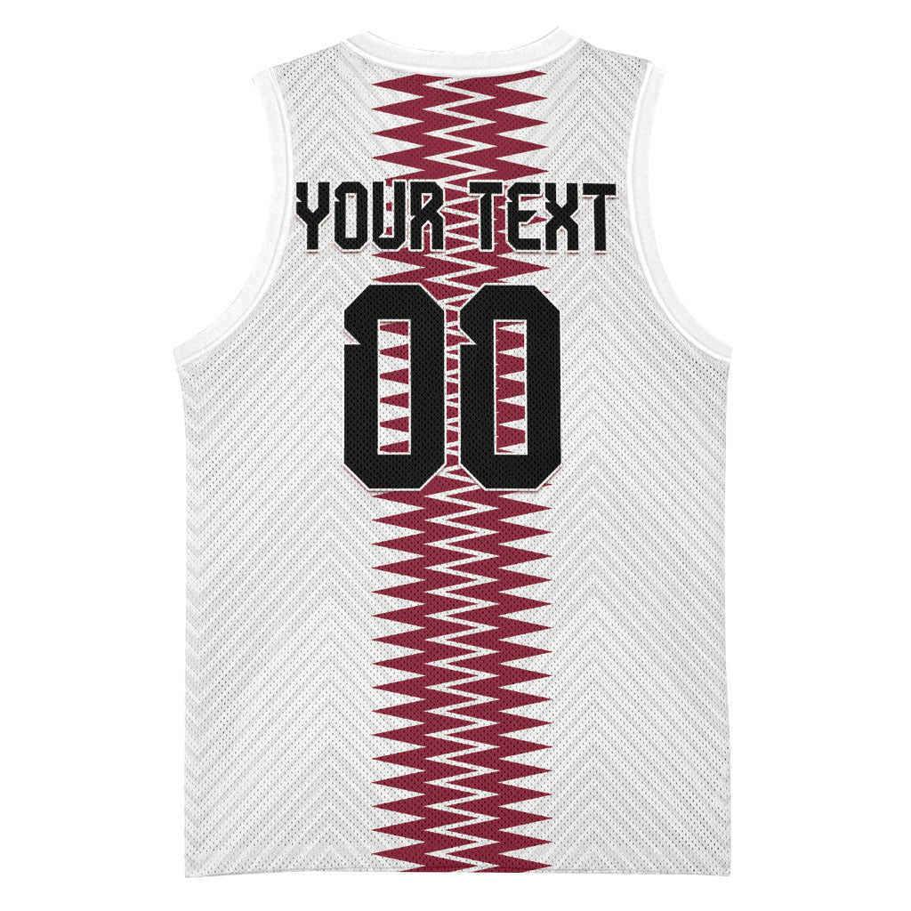 Custom Qatar 2026 World Football Basketball Jersey White Version