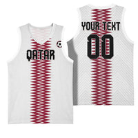 Custom Qatar 2026 World Football Basketball Jersey White Version
