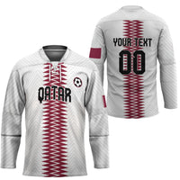 Custom Qatar 2026 World Football Hockey Jersey White Version