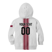 Custom Qatar 2026 World Football Kid Hoodie White Version