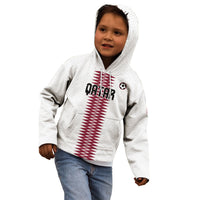 Custom Qatar 2026 World Football Kid Hoodie White Version