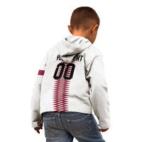 Custom Qatar 2026 World Football Kid Hoodie White Version