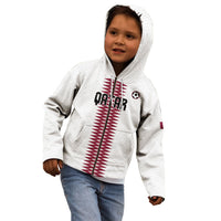 Custom Qatar 2026 World Football Kid Hoodie White Version