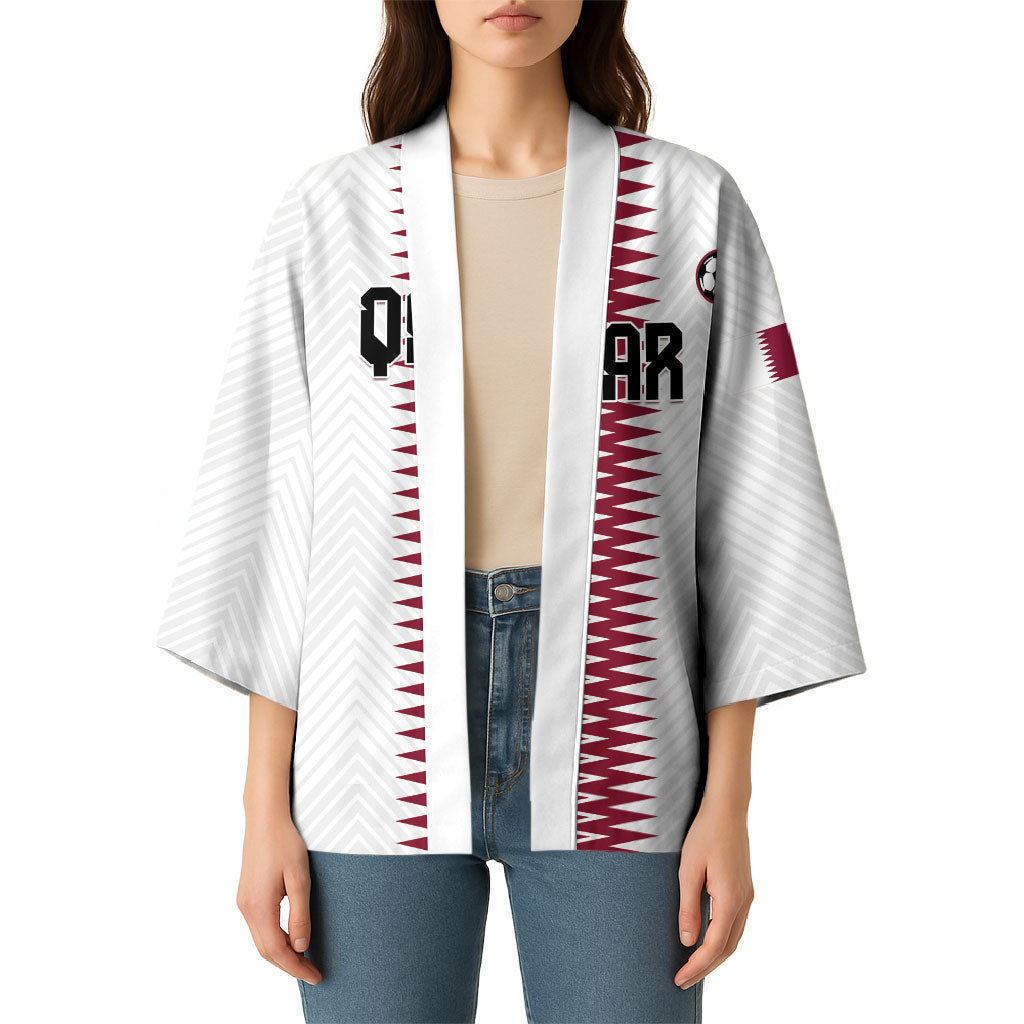 Custom Qatar 2026 World Football Kimono White Version
