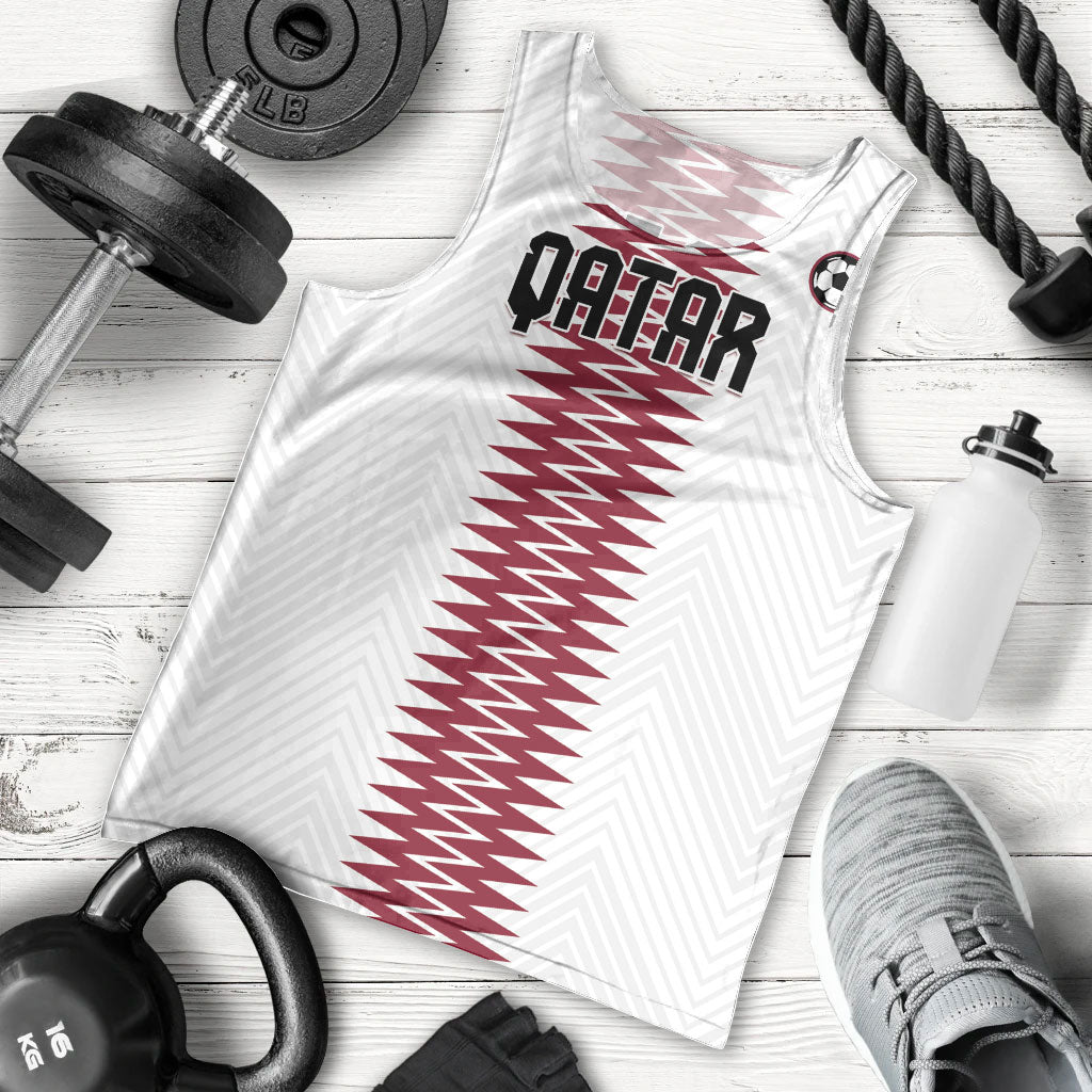 Custom Qatar 2026 World Football Men Tank Top White Version