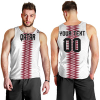 Custom Qatar 2026 World Football Men Tank Top White Version
