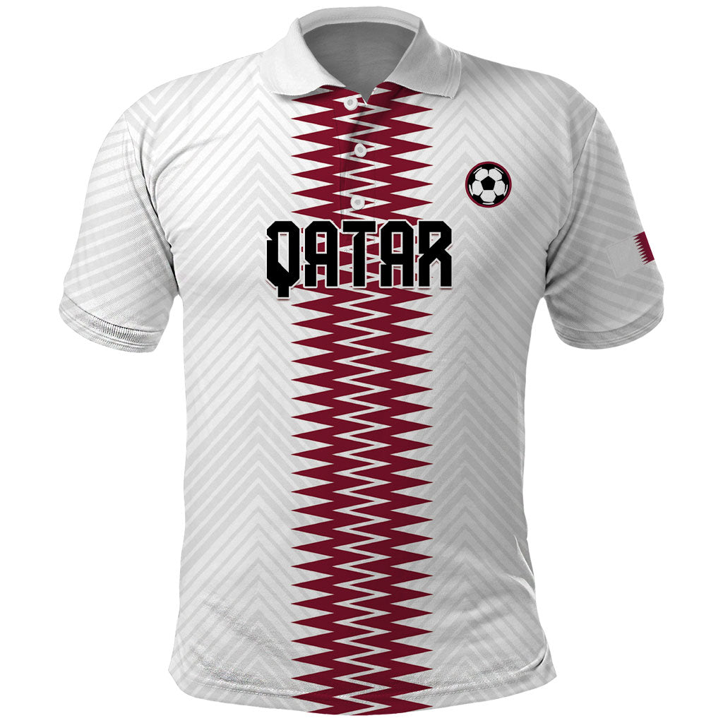 Custom Qatar 2026 World Football Polo Shirt White Version