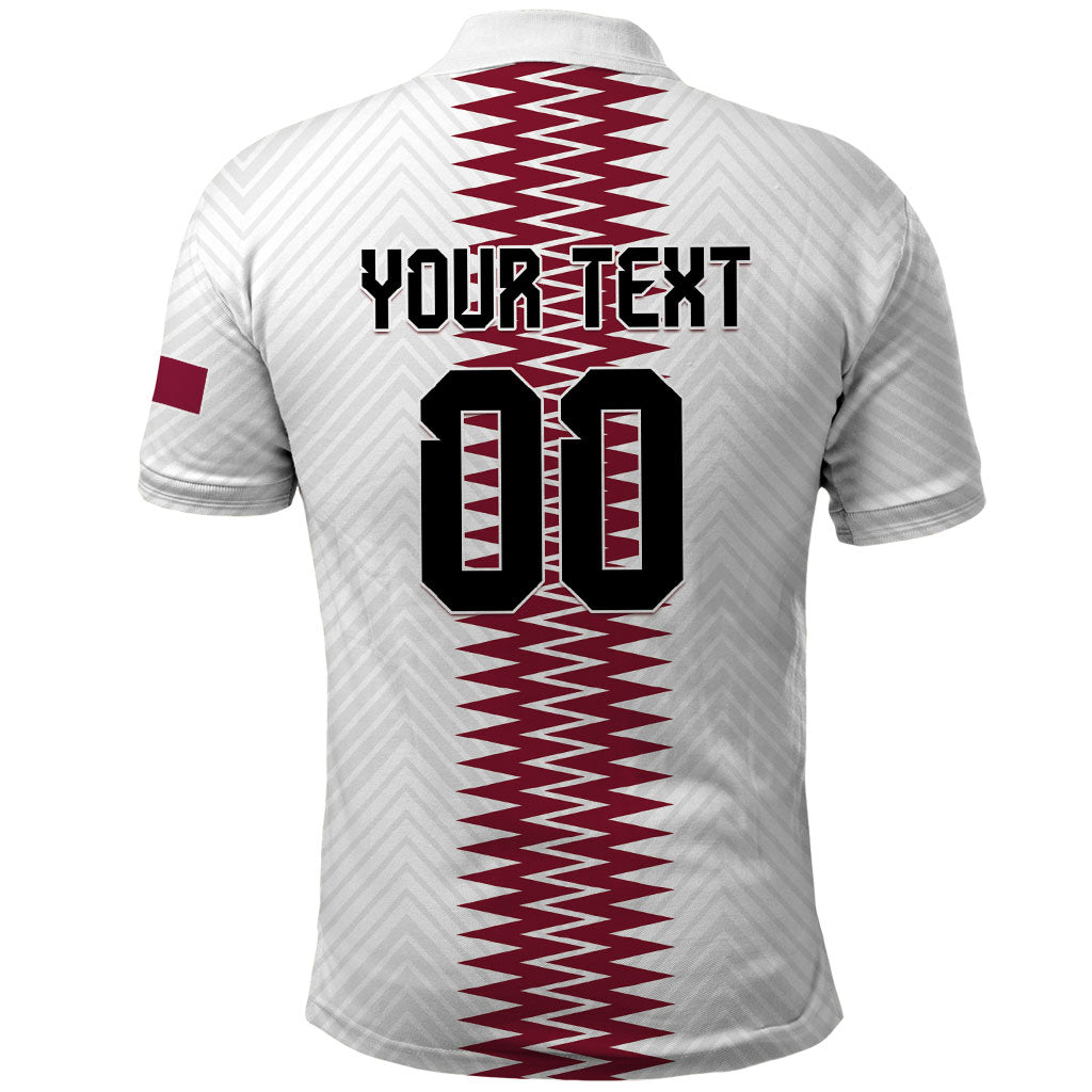 Custom Qatar 2026 World Football Polo Shirt White Version