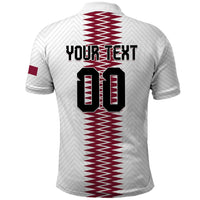 Custom Qatar 2026 World Football Polo Shirt White Version