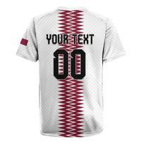 Custom Qatar 2026 World Football Rugby Jersey White Version