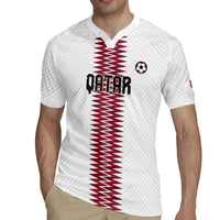 Custom Qatar 2026 World Football Rugby Jersey White Version